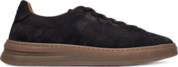 Suede Leather Lace-Up Trainers