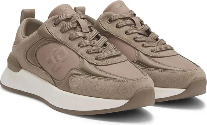 Suede-Leather Logo Sneakers - Image 2