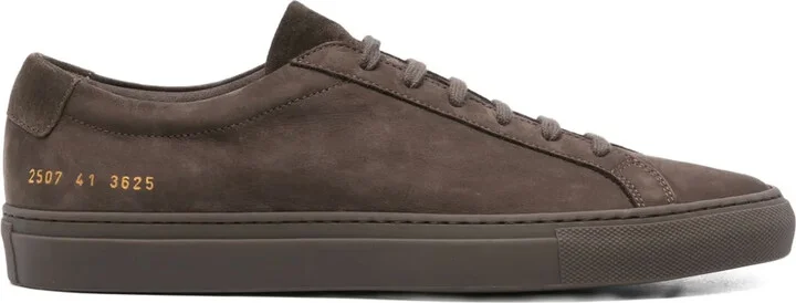 Suede-Leather Low-Top Sneakers