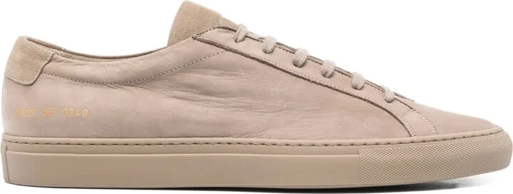 Suede-Leather Low-Top Sneakers