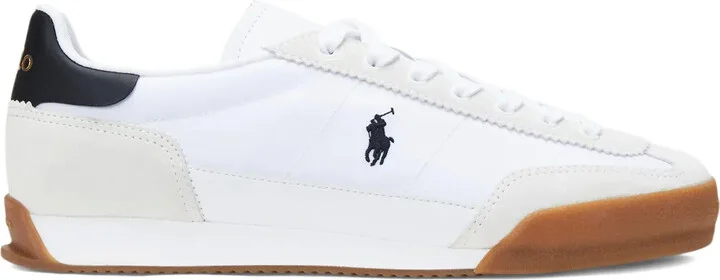 Suede-Leather Low-Top Sneakers