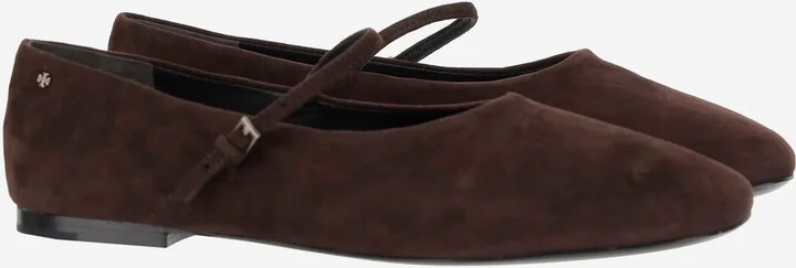 Suede Leather Mary Jane Ballerinas - Image 3