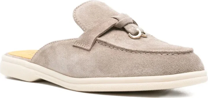Suede-Leather Mules - Image 2