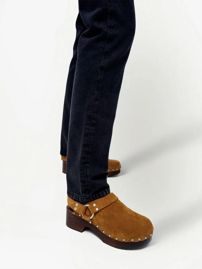 Suede-Leather Mules - Image 5
