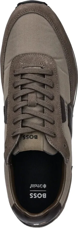 Suede Leather Panel Sneakers - Image 3