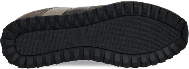 Suede Leather Panel Sneakers - Image 5