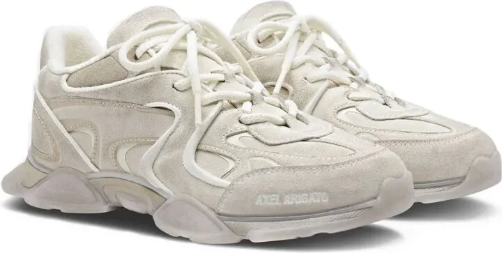 Suede Leather Panel Trainers - Image 2