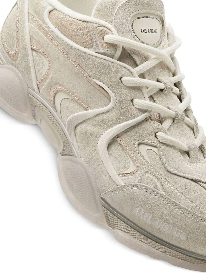 Suede Leather Panel Trainers - Image 4