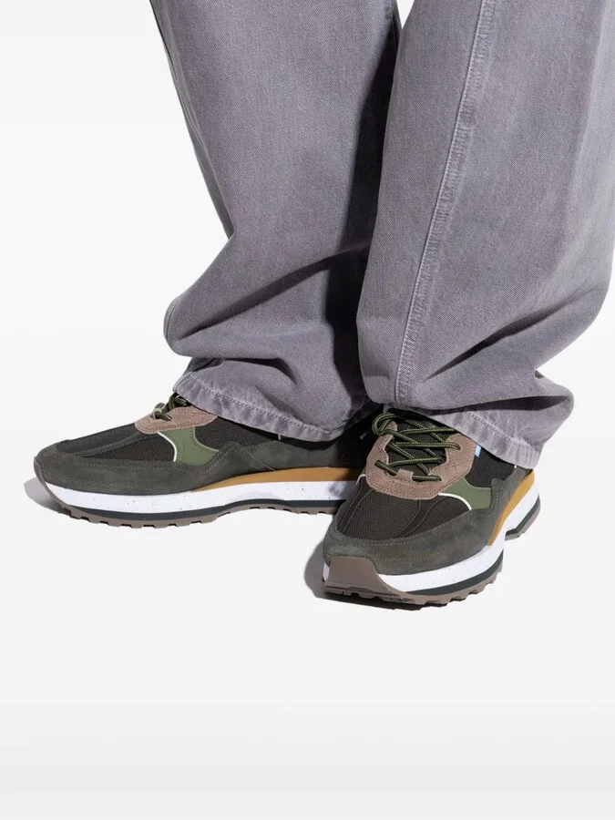 Suede-Leather Panelled Low-Top Sneakers - Image 5