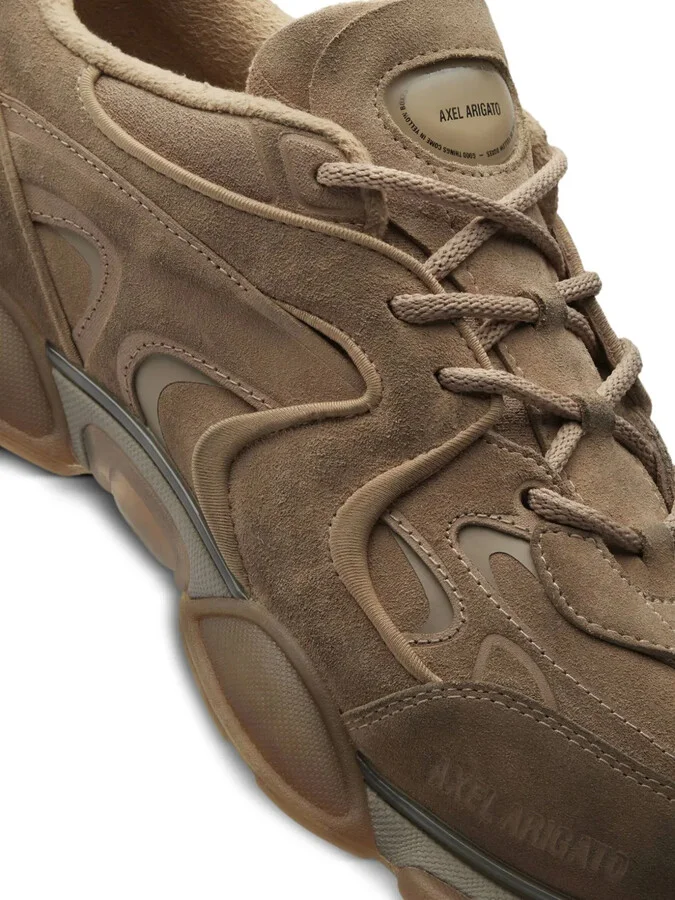 Suede Leather Panelled Sneakers - Image 4