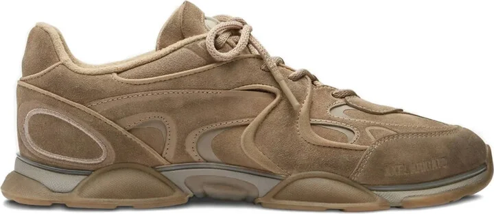 Suede Leather Panelled Sneakers