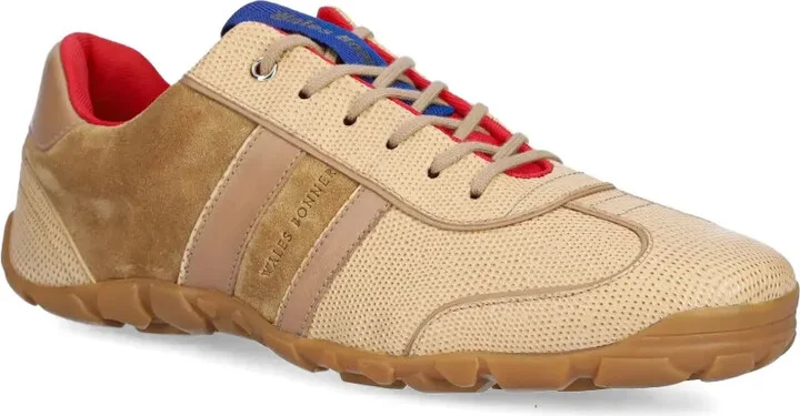 Suede-Leather Panelled Trainers - Image 2