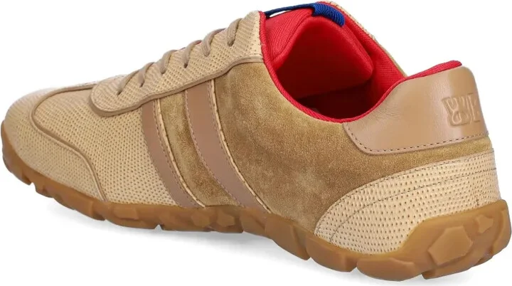 Suede-Leather Panelled Trainers - Image 4