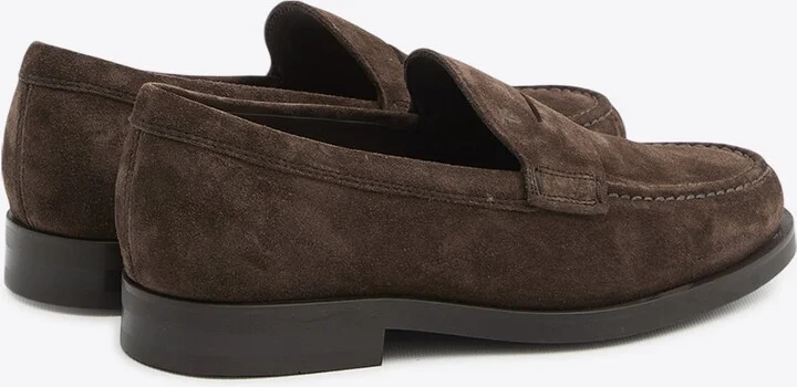 Suede Leather Penny Loafers - Image 3