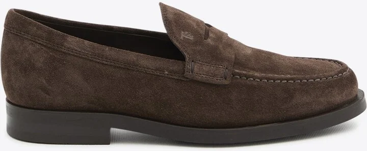 Suede Leather Penny Loafers
