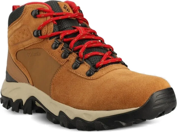 Suede-Leather Red-Laces Hiking Boots