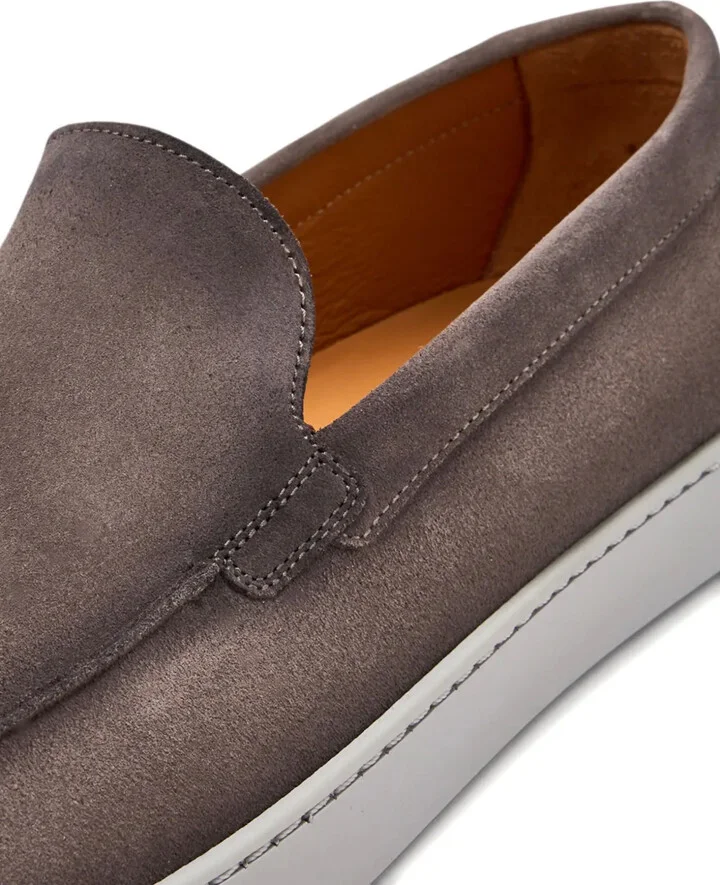 Suede Leather Slip-On Loafers - Image 3