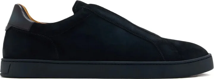 Suede Leather Slip-On Sneakers