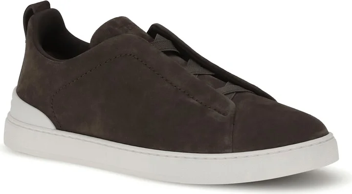 Suede Leather Sneakers Zegna - Image 2