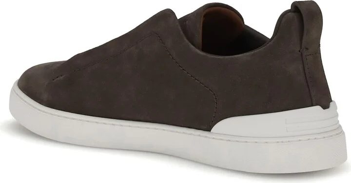 Suede Leather Sneakers Zegna - Image 3