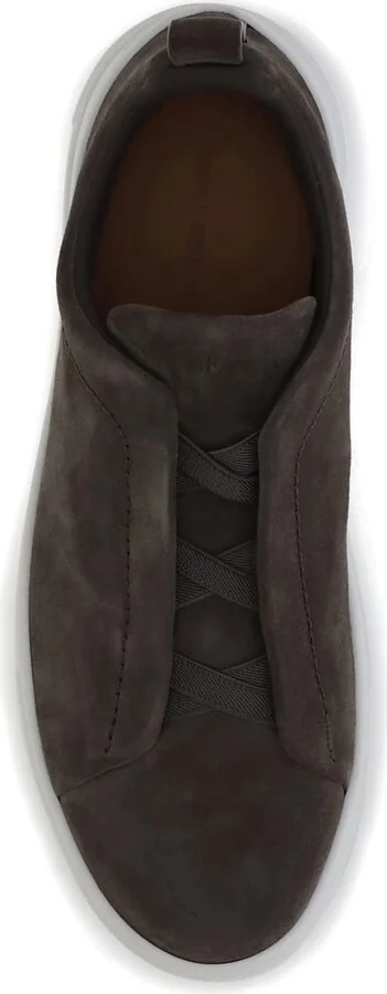 Suede Leather Sneakers Zegna - Image 4