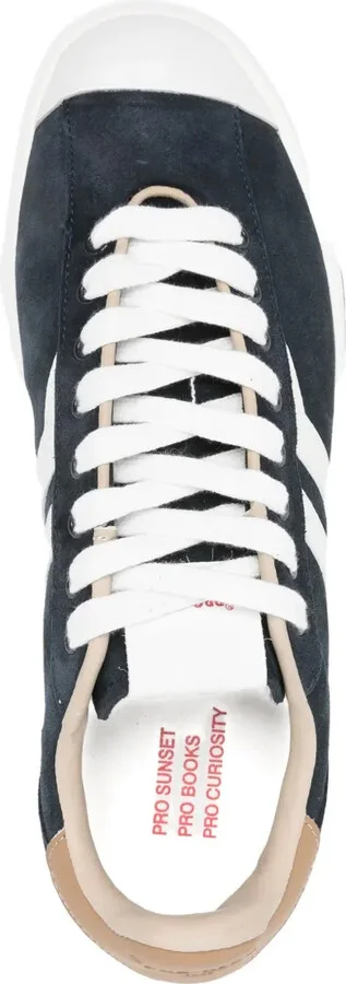 Suede Leather Stripe Low-Tops - Image 4