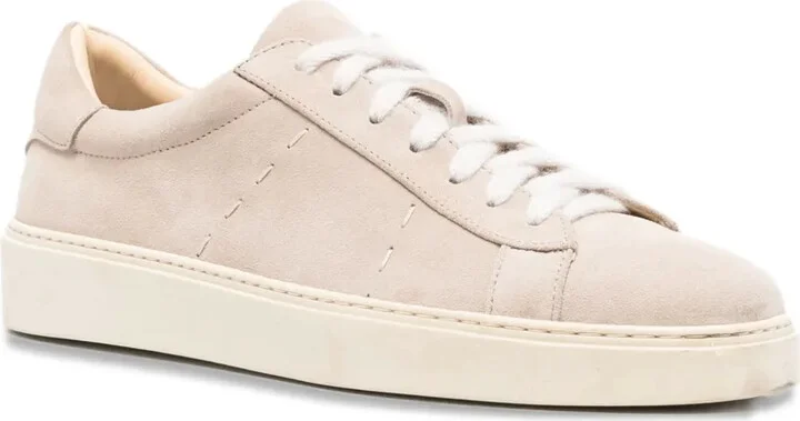 Suede Leather Trainers - Image 2