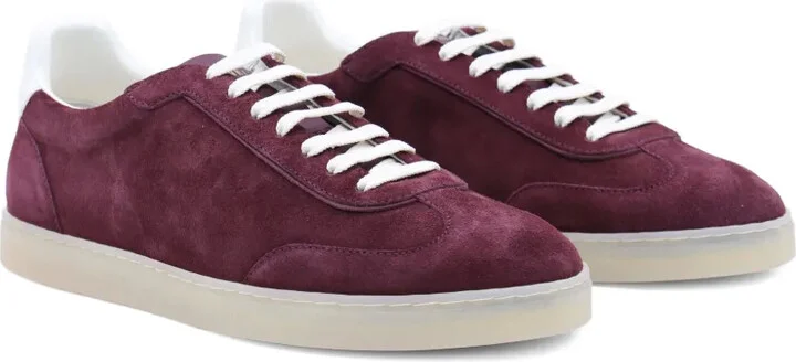 Suede Leather Trainers - Image 5