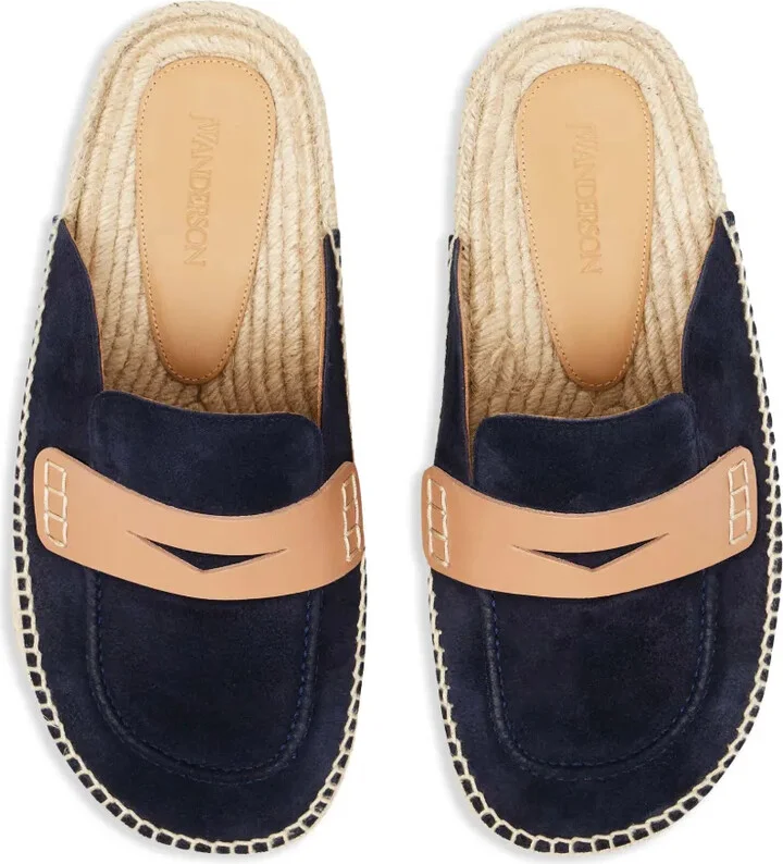 Suede Loafer Mules - Image 4