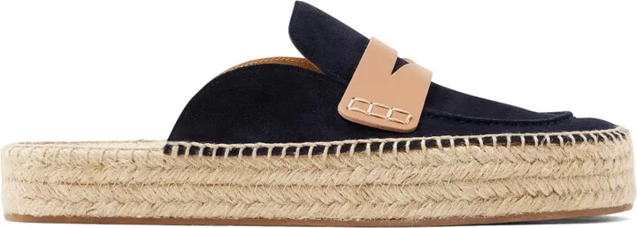 Suede Loafer Mules