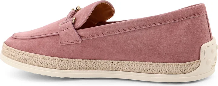 Suede Loafer With Metal Detail - Image 3