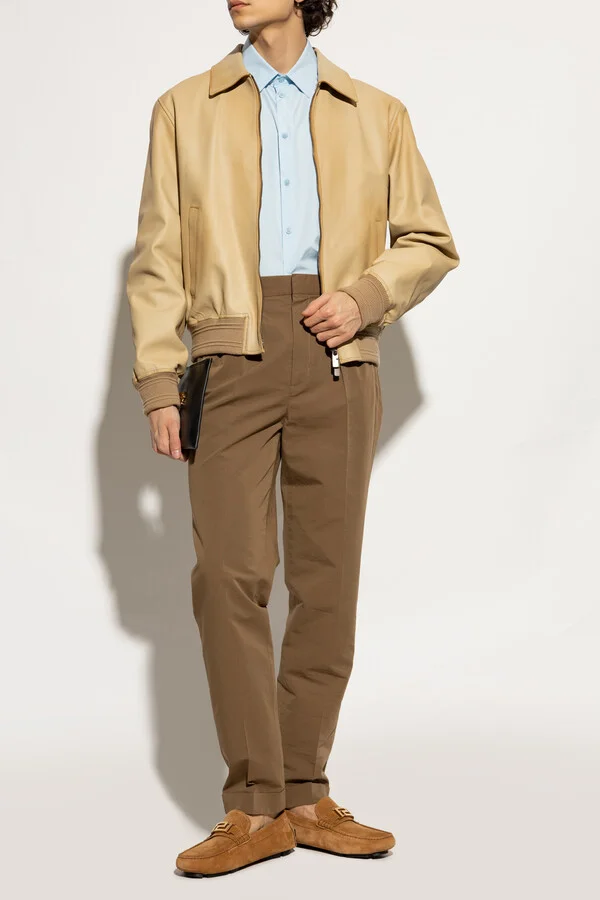 Suede Loafers, , - Beige - Image 2