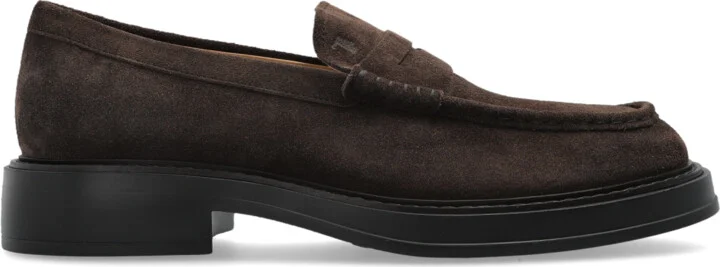 Suede Loafers, , - Black