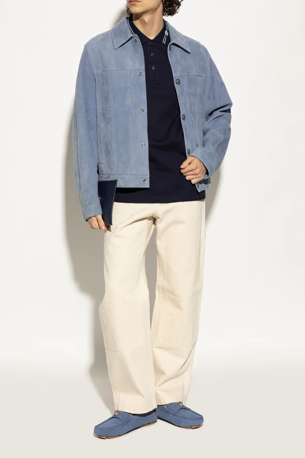 Suede Loafers, , - Blue - Image 2