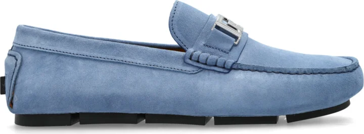 Suede Loafers, , - Blue