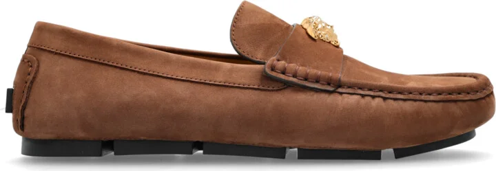 Suede Loafers, , - Brown