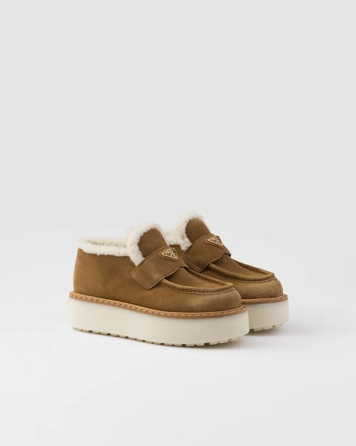 Suede loafers