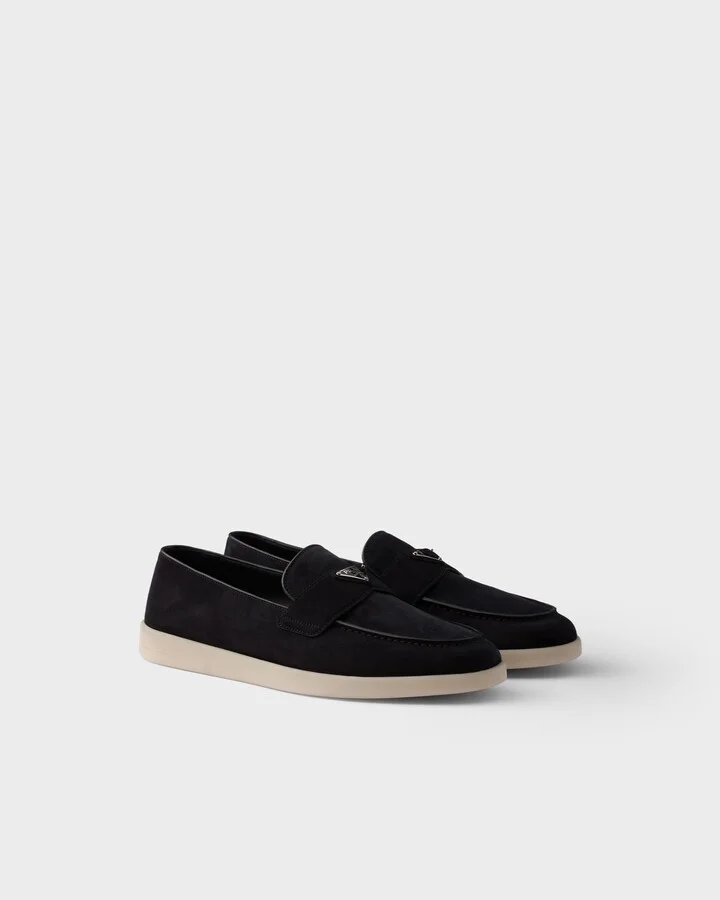 Suede loafers