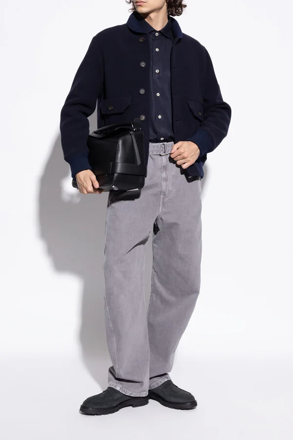 Suede Loafers, , Navy - Blue - Image 2