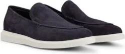 Suede loafers with lightweight outsole- Dark Blue Men's Casual Shoes size 8
