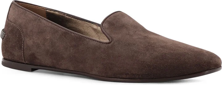 Suede Loafers With Monili Detail - Image 2