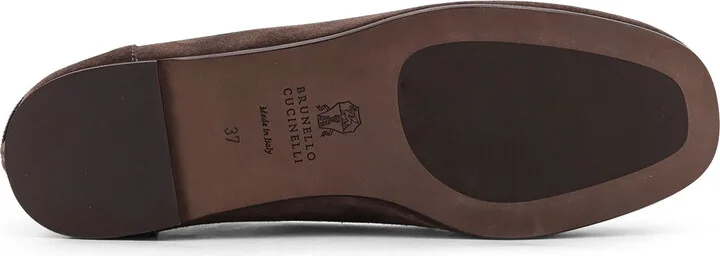 Suede Loafers With Monili Detail - Image 4