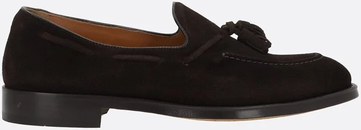 Suede Loafers With Tassels
