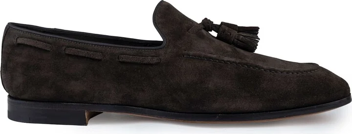 Suede Loafers With Tassels