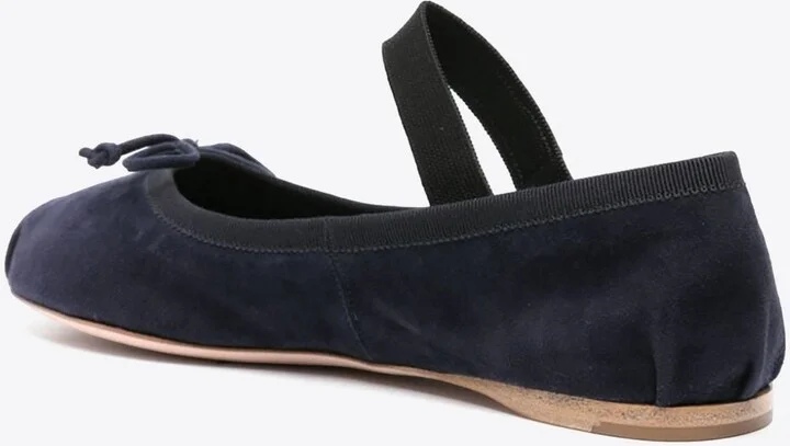 Suede Logo Ballet Flats - Image 2