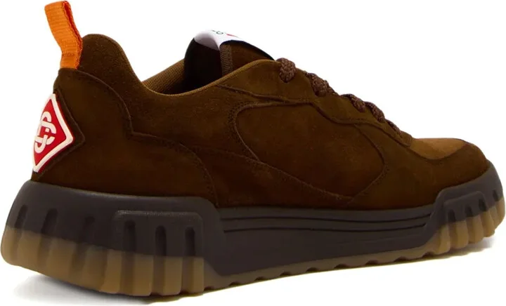 Suede Logo Court Sneakers - Image 4
