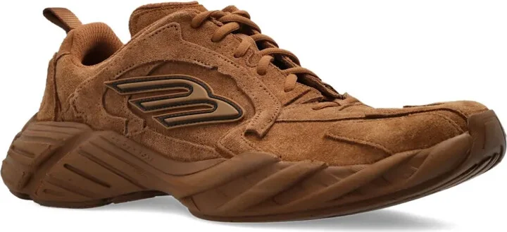 Suede Logo-Detail Trainers - Image 2