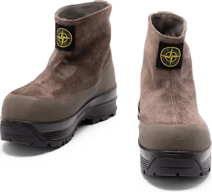Suede Logo-Patch Boots - Image 2