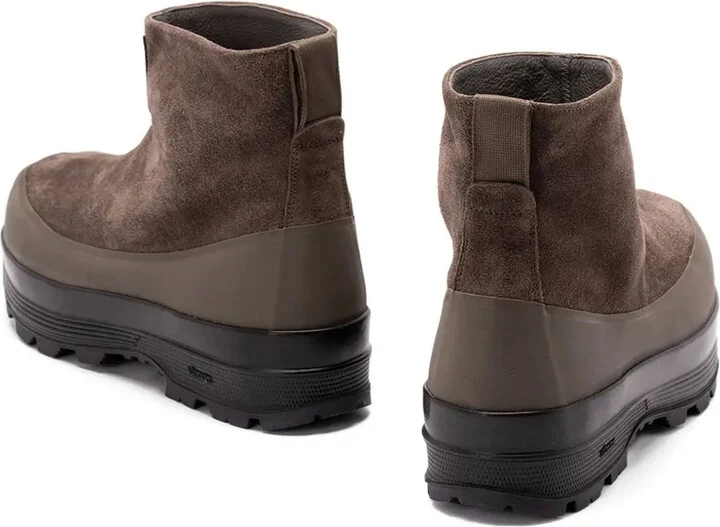 Suede Logo-Patch Boots - Image 5