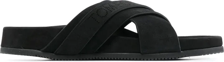Suede Logo-Stamp Slides